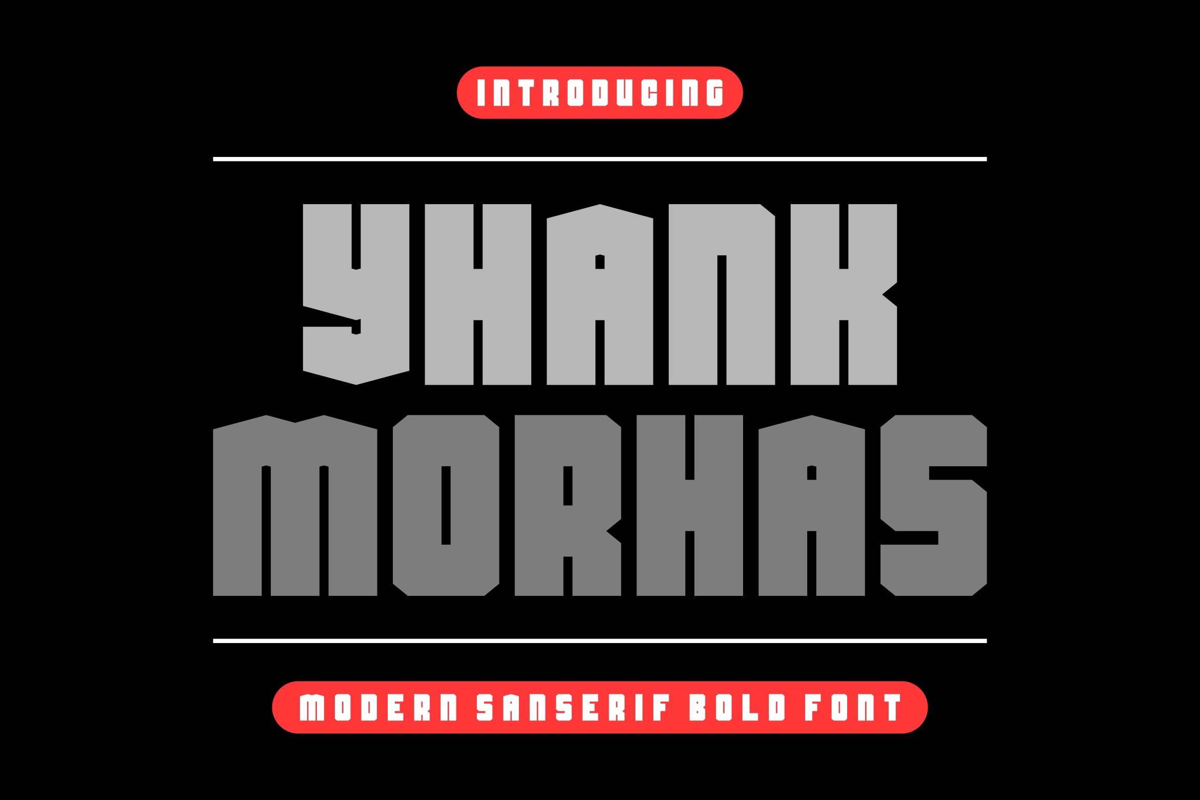 Czcionka Yhank Morhas